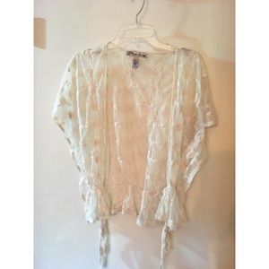 Sheer Cropped Cardigan/Shrug